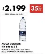 Disco Glaciar - agua glaciar oferta
