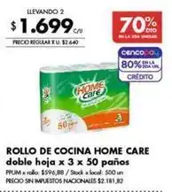Disco X$ - rollo de cocina doble hoja oferta
