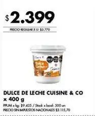 Disco X$ - dulce de leche oferta