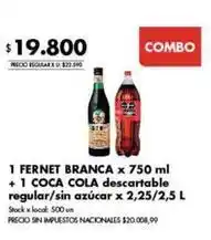 Disco Coca cola - fernet + coca cola oferta