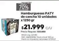 Jumbo Paty - hamburguesas de cancha oferta