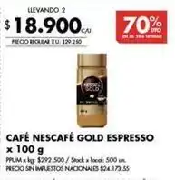 Disco Nescafé - café gold espresso oferta