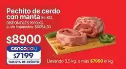 Supermercados Vea Pechito de cerdo con manta el kg oferta