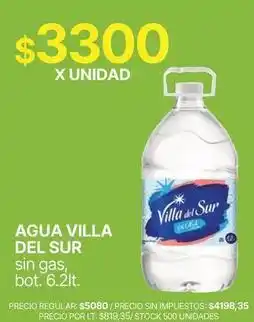 Supermercados Vea Villa del sur - agua villa del sur oferta