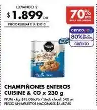 Disco X$ - champinones enteros oferta