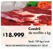 Disco X$ - cuadril de novillito oferta