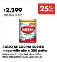Disco Sussex - rollo de cocina oferta