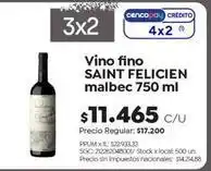 Jumbo Saint felicien - vino fino malbec oferta