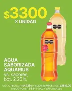 Supermercados Vea Aquarius - agua saborizada oferta