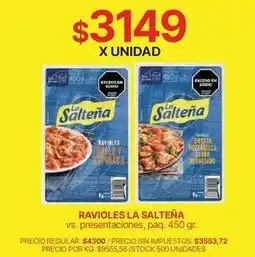 Supermercados Vea La salteña - ravioles oferta