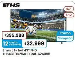 Coto Smart tv led 43 fhd ths43fhd25ah oferta