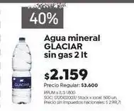 Jumbo Glaciar - agua mineral sin gas 2 lt oferta
