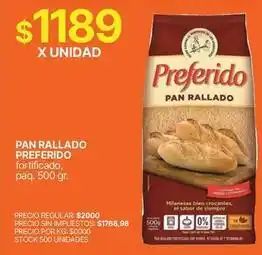 Supermercados Vea Preferido - pan rallado oferta