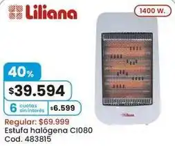 Coto Liliana - estufa halógena ci080 oferta