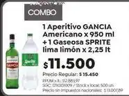 Jumbo Sprite - aperitivo americano + gaseosa lima limón oferta