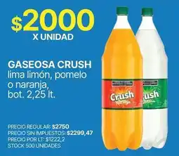 Supermercados Vea Crush - gaseosa crush oferta