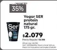 Jumbo Ser - yogur protein natural oferta