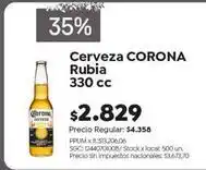 Jumbo Corona - cerveza rubia 330 cc oferta