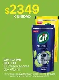 Supermercados Vea Cif - cif active gel x10 oferta