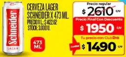 Supermercados DIA Schneider cerveza lager oferta