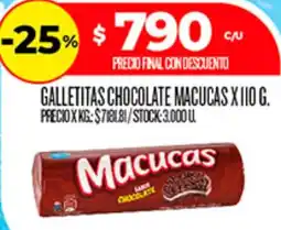 Supermercados DIA Macucas galletitas chocolate oferta