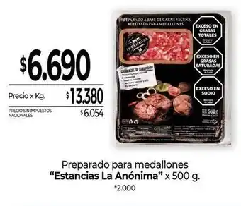 Preparado para medallones