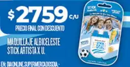 Supermercados DIA Maquillaje albiceleste stick artista oferta