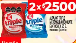 Supermercados DIA Alfajor triple merengue/chocolate fantoche oferta