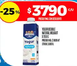 Supermercados DIA Milkaut yogur bebible natural oferta