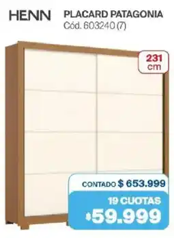 Naldo Lombardi Henn placard patagonia oferta
