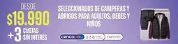 Supermercados Vea Seleccionados de camperas y abrigos para adultos, bebés y crédito oferta