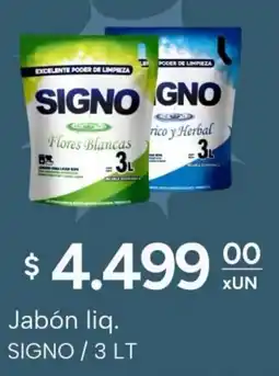 El Milagro Mayorista Signo jabón liq. oferta