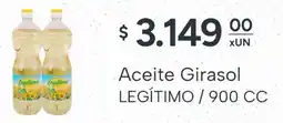 El Milagro Mayorista Legítimo aceite girasol oferta