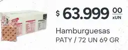 El Milagro Mayorista Paty hamburguesas oferta
