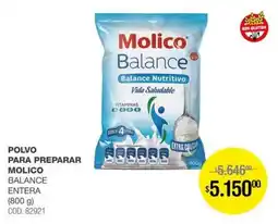 Atomo Conviene Molico polvo para preparar balance entera oferta