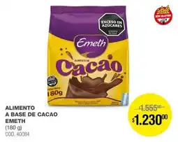 Atomo Conviene Emeth alimento a base de cacao oferta