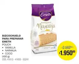 Atomo Conviene Emeth bizcochuelo para preparar pouch oferta