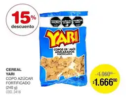 Atomo Conviene Yari cereal copo azúcar fortificado oferta