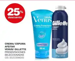Atomo Conviene Gillette venus crema/ espuma afeitar presentaciones seleccionadas oferta