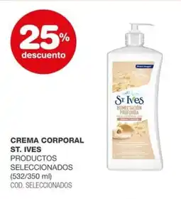Atomo Conviene St. ives crema corporal productos seleccionados oferta