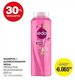 Atomo Conviene Sedal shampoo / acondicionador productos seleccionados oferta