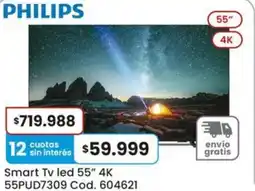 Coto Philips smart tv led 55" 4k oferta