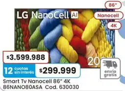 Coto Lg smart tv nanocell 86" 4k oferta