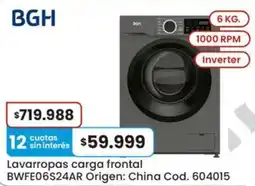 Coto Bgh lavarropas carga frontal oferta