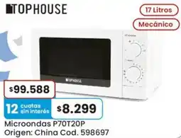 Coto Tophouse microondas P70T20P oferta
