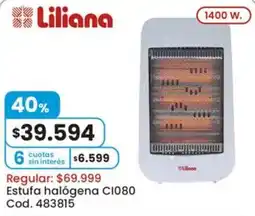 Coto Liliana estufa halógena C1080 oferta