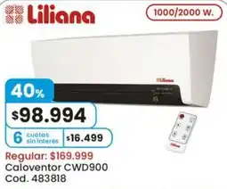 Coto Liliana caloventor CWD900 oferta