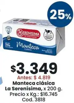 Coto La serenísima manteca clásica oferta