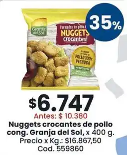 Coto Granja del sol nuggets crocantes de pollo cong. oferta