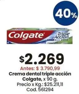 Coto Colgate crema dental triple acción oferta